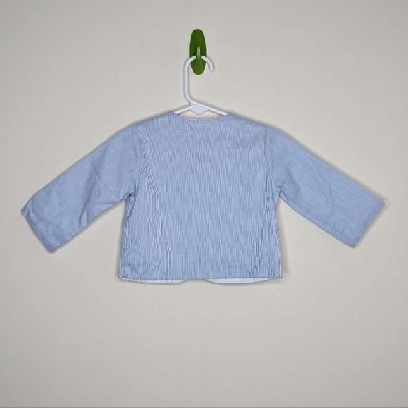 Vintage Seersucker Lined Suit Jacket Blazer Formal 9m - Picture 2 of 4